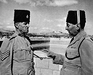 Officer and Sergeant of the Palestine Police Force, 1945 Officer and Sergeant of the Palestine Police Force, 1945