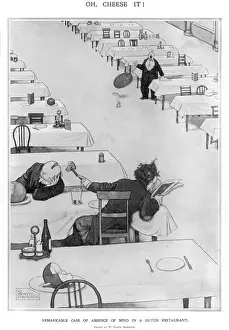 Surrealism Prints: W. Heath Robinson's 'Oh, Cheese it!' Print