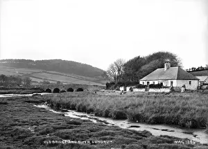 Early 20th Century Print of Dundrum Old Bridge and River