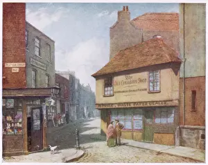 Charles Dickens Prints: The Old Curiosity Shop Print: A View of Portsmouth Street, London