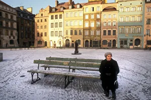 Old Lady on bench, Starigrad, Warsaw, Poland Old Lady on bench, Starigrad, Warsaw, Poland
