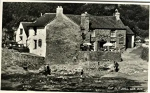 Old Mill, Lee Bay, Devon Print 1930s
