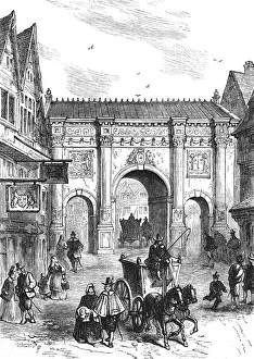 Sir Christopher Wren Designs Prints: The Old Temple Bar