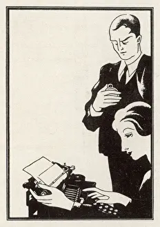 Vintage Office Equipment Prints: Olivetti Advert 1932