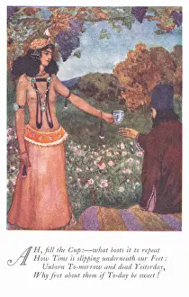 Omar Khayyam Scene Print circa 1922