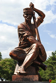 Omer Gezlevi statue. Yevpatoria. Ukraine Omer Gezlevi statue. Yevpatoria. Ukraine