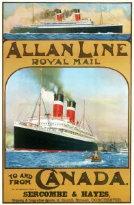 Allan Line to Canada Print