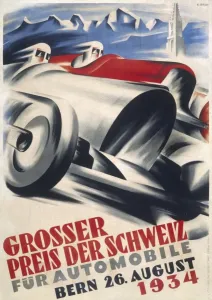 Grand Prix Prints: Swiss Grand Prix 1934 Print