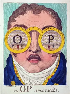 British Satire Art Prints: The OP spectacles