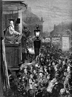 Open air Pulpit at Holy Trinity Church, London, 1893 Open air Pulpit at Holy Trinity Church, London, 1893