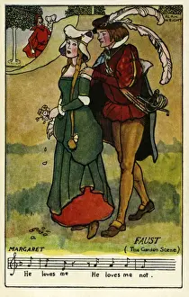 Faust and Margaret in the Garden Print, 1912