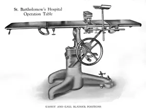 1930s Operating Table Print, St Bartholomews Hospital