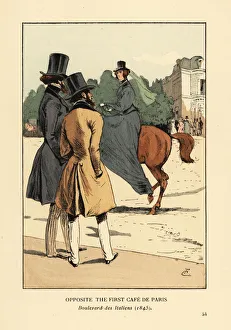 Opposite the first Cafe de Paris, Boulevard des Opposite the first Cafe de Paris, Boulevard des