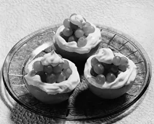 Historical Food Images Prints: Orange and Grape Cups