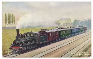 Prints of near its eastern terminus at Constantinople (Istanbul). Date: 1907 Turkey Prints: Orient Express Print near Constantinople (Istanbul) 1907