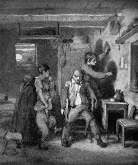 Silhouette Art Prints: The Origin of a Painter by William Mulready