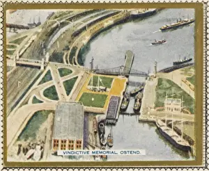Belgium Prints: Aerial View of the Vindictive Memorial Print