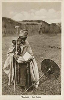 Othodox Christian Priest in Ethiopia, possibly in Axum Othodox Christian Priest in Ethiopia, possibly in Axum