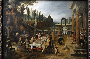 Outdoor banquet by Sebastiaen Vrancx (1573-1647) Outdoor banquet by Sebastiaen Vrancx (1573-1647)