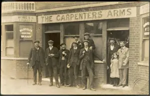 Framed Print : Outside the Pub, 1914 Print Framed Print : Outside the Pub, 1914 Print