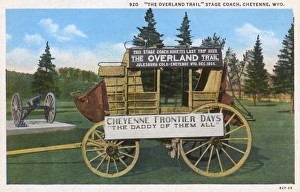 Overland Trail stagecoach, Cheyenne, Wyoming, USA Overland Trail stagecoach, Cheyenne, Wyoming, USA