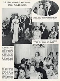 Page from The Sketch reporting on a midnight party / fashion show put on by designer Page from The Sketch reporting on a midnight party / fashion show put on by designer