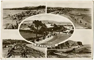 Devon Seaside Towns Prints: Paignton, Devon - Various places of note