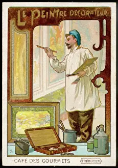 Framed Print : A Painter at Work, Print Framed Print : A Painter at Work, Print