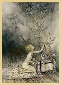 Pandora and her Box: Hephaistos' Creation, a Print