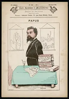 Print of Dr Gerard Encausse, French occultist