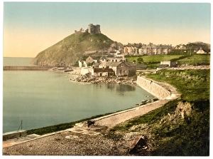 From the parade, Criccieth Castle, Wales From the parade, Criccieth Castle, Wales