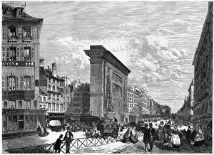 Paris Boulevards The Porte Saint-Denis Print