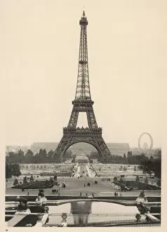 Prints of The Tower at the time of the 1900 Exposition Eiffel Tower Prints: Paris Eiffel Tower Print 1900