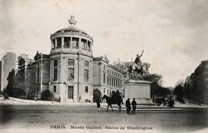 Paris, France - Musee Guimet and Washington Statue Paris, France - Musee Guimet and Washington Statue