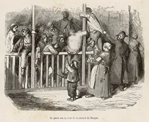 Paris Theatre Queue Print