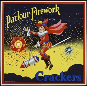 Christmas Cracker Labels Prints: Parlour Firework Crackers