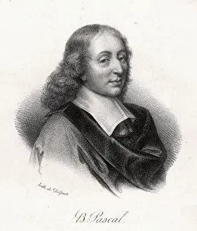 Blaise Pascal Portrait Prints: Pascal / Delpech