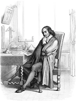 Blaise Pascal Portrait Prints: Pascal (Flandrin)