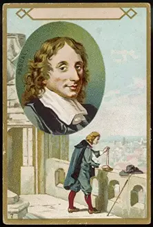 17th Century Philosopher Prints: Pascal / Trade Card