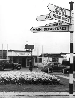 Airport Collection: Passenger Terminal at Heathrow Airport in the early 1950s