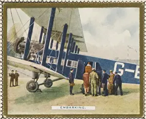 Airport Departure Scene Prints: Passengers Embark