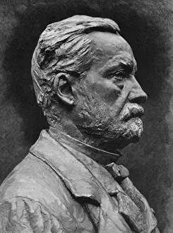 French Scientist History Prints: Pasteur Sculpture