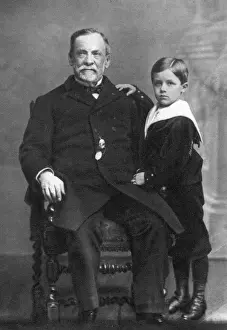 Louis Pasteur Scientist Prints: Pasteur and Son Photo