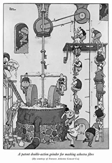Patent double action grinder for asbestos by Heath Robinson Patent double action grinder for asbestos by Heath Robinson