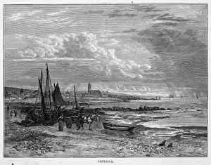 The Sea Front at Penzance, Cornwall Print