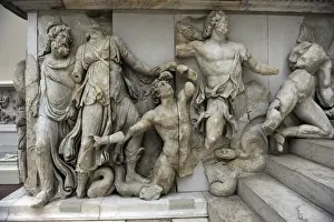 Pergamon Altar Print: West Frieze Detail