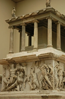 Pergamon Altar. Detail. Gigantomachy. Pergamon Museum. Berli Pergamon Altar. Detail. Gigantomachy. Pergamon Museum. Berli