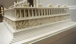 Pergamon Altar Marble Model Print, Pergamon Museum, Berlin