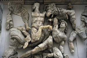 Pergamon Altar. West frieze. Gigantomachy. Triton and Amphit Pergamon Altar. West frieze. Gigantomachy. Triton and Amphit