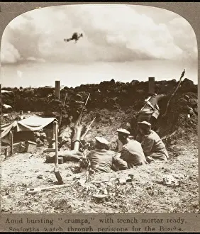 British Soldiers In Trenches Prints: Periscopes in Trenches